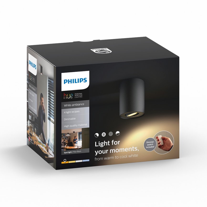 Philips - Luce Spot a LED dimmerabile Hue PILLAR 1xGU10/5,5W