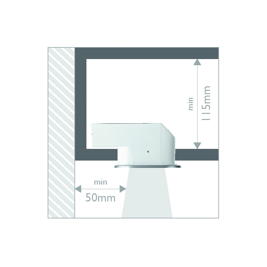 Philips 57955/48/16 - Lampada da incasso per bagni SMARTSPOT 1xE27/12W