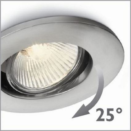 Philips 57959/17/PN - Lampada da incasso AGENA 1xGU10/35W/230V