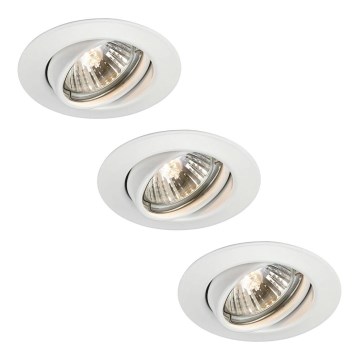 Philips 59333/31/PN - SET 3x Lampada da incasso LED per bagni OPAL MYLIVING 3xGU10/50W/230