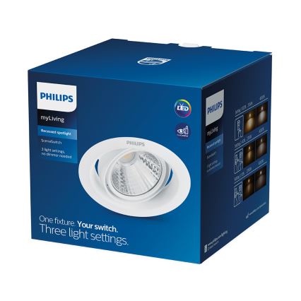 Philips - Lampada LED da incasso 1xLED/3W/230V 2700K