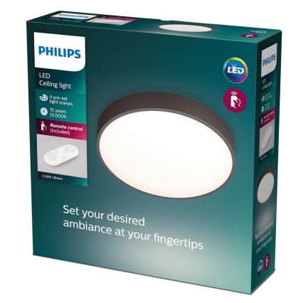 Philips 60262/43/P5 - Plafoniera LED dimmerabile BROWN 1xLED/28W/230V + Telecomando