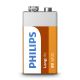 Philips 6F22L1F/10 - Batteria al cloruro di zinco 6F22 LONGLIFE 9V