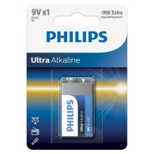 Philips 6LR61E1B/10 - Batteria alcalina 6LR61 ULTRA ALKALINE 9V 600mAh