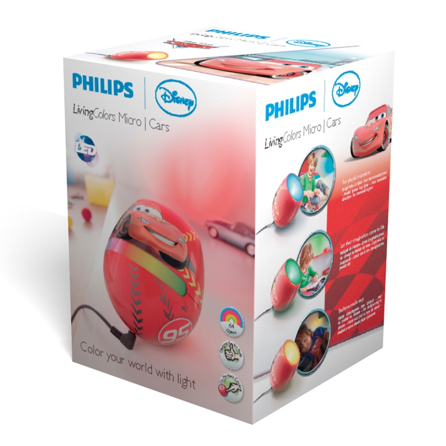 Philips 71704/32/16 - Lampada LED piccola LIVINGCOLORS MICRO DISNEY CARS LED/4,7W
