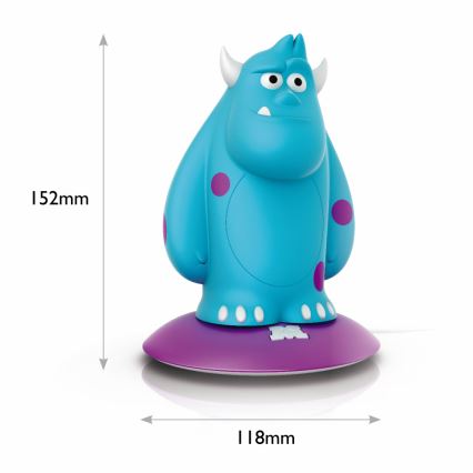 Philips 71705/83/16 -  Lampada LED per bambini DISNEY SOFTPAL SULLEY LED/0,18W/230V