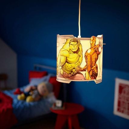 Philips 71751/35/26 - Lampadario per bambini DISNEY AVENGERS 1xE27/60W/230V