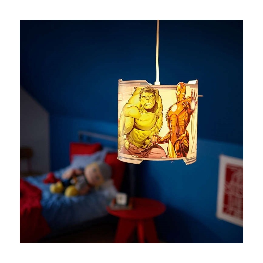 Philips 71751/35/26 - Lampadario per bambini DISNEY AVENGERS 1xE27/60W/230V