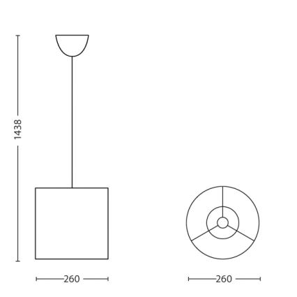 Philips - Lampadario per bambini 1xE27/23W/230V