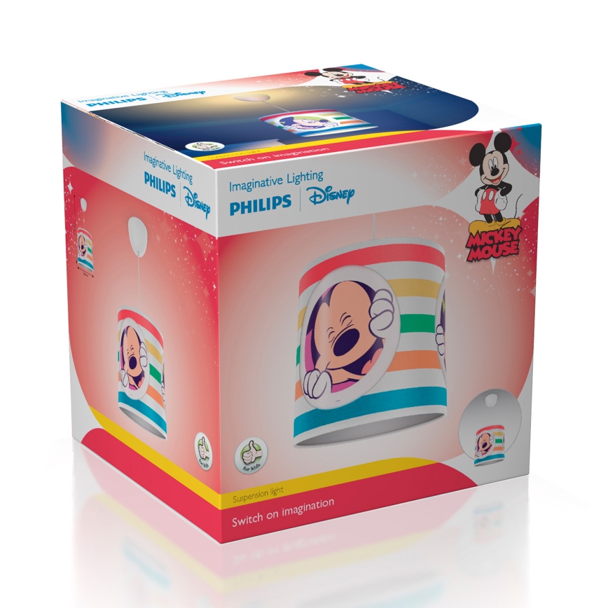 Philips 71752/30/16 - Lampadario per bambini DISNEY MICKEY TOPO 1xE27/23W/230V