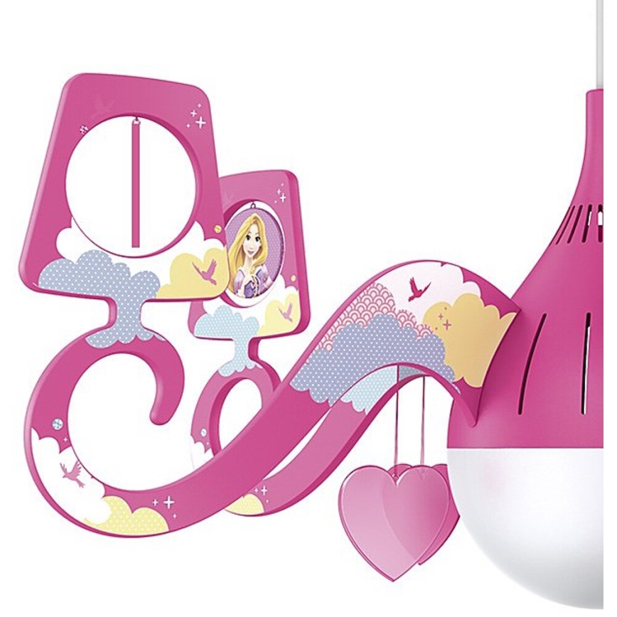 Philips 71757/28/16 - Lampadario per bambini DISNEY PRINCIPESSA 1xE27/15W/230V