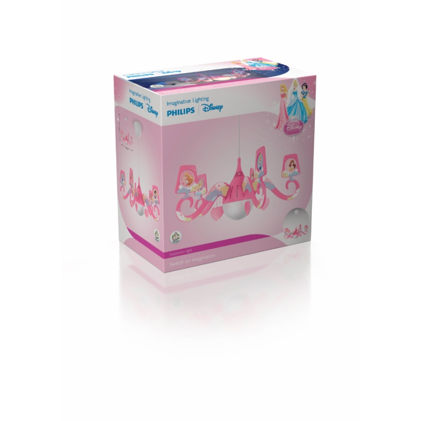 Philips 71757/28/16 - Lampadario per bambini DISNEY PRINCIPESSA 1xE27/15W/230V