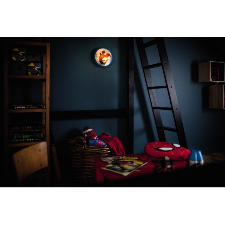 Philips 71760/40/16 - Applique a LED per bambini DISNEY SPIDER-MAN 1xLED/4W