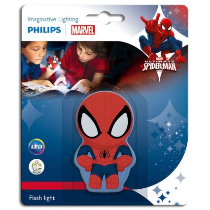 Philips 71767/40/16 - Torcia LED per bambini MARVEL SPIDER-MAN 1xLED/0,3W/2xAAA