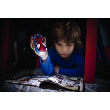 Philips 71767/40/16 - Torcia LED per bambini MARVEL SPIDER-MAN 1xLED/0,3W/2xAAA