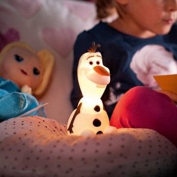 Philips 71768/08/16 - Lampada LED per bambini DISNEY FROZEN OLAF LED/0,3 W/2xAAA Pupazzo di neve
