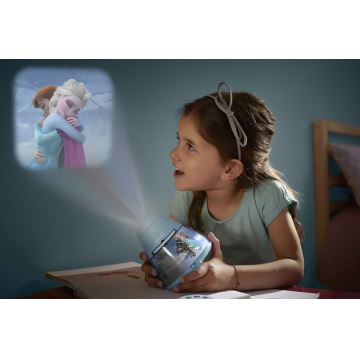 Philips 71769/08/16 - Proiettore LED per bambini DISNEY FROZEN 1xLED/0,1W/3xAA