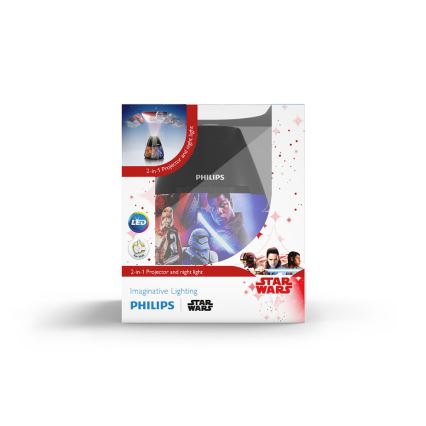 Philips 71769/30/P0 - Proiettore LED per bambini DISNEY STAR WARS LED/0,1W/3xAA