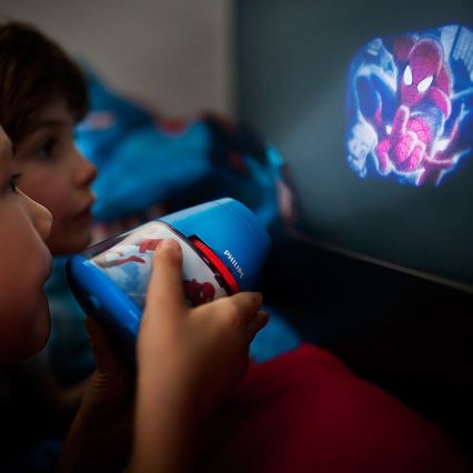 Philips 71769/40/16 - Proiettore LED per bambini MARVEL SPIDER MAN LED/0,1W/3xAA