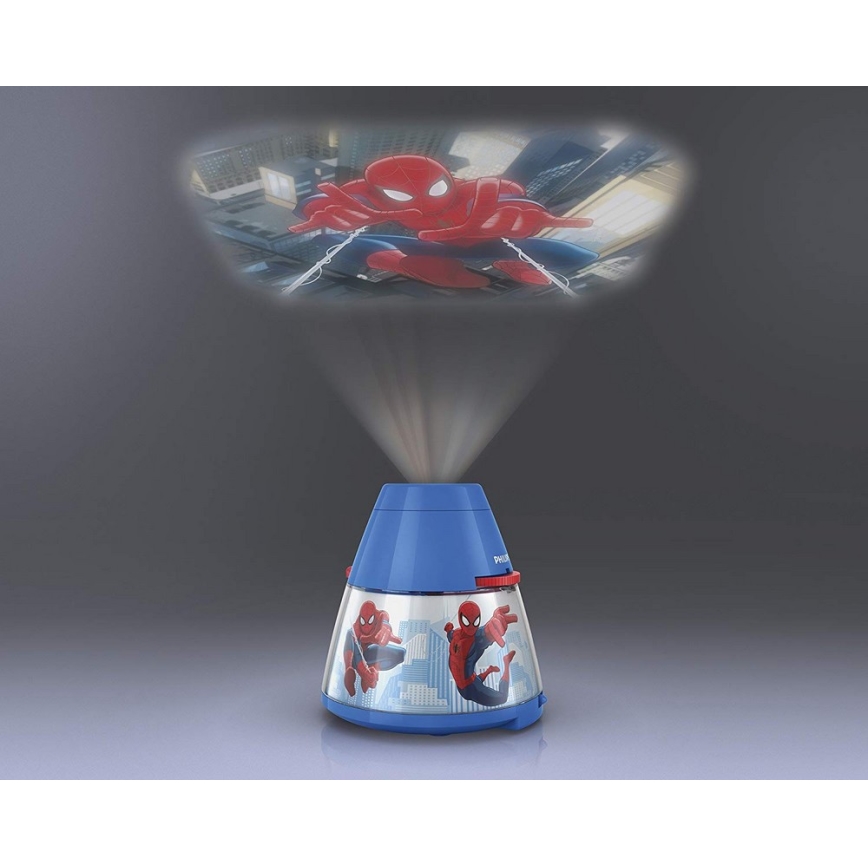 Philips 71769/40/16 - Proiettore per bambini DISNEY SPIDER-MAN 1xLED/0,1W
