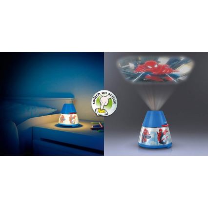 Philips 71769/40/16 - Proiettore per bambini DISNEY SPIDER-MAN 1xLED/0,1W