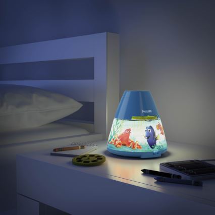 Philips 71769/90/16 - Proiettore LED per bambini DISNEY DORY LED/0,1W/3xAAA