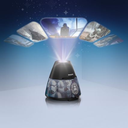 Philips 71769/99/16 - Proiettore per bambini DISNEY STAR WARS STORMTROOPER LED/0,1W/3xAA