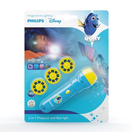 Philips 71788/90/16 - Proiettore e faretto LED per bambini DISNEY DORY LED/3xLR44