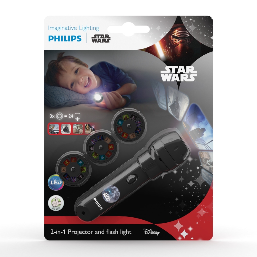 Philips 71788/99/16 - Proiettore e faretto LED per bambini DISNEY STAR WARS LED/3xLR44