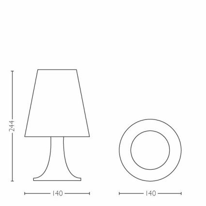 Philips - Lampada LED da tavolo per bambini 1xLED/2,3W/230V