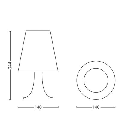 Philips 71795/35/16 - Lampada LED da tavolo per bambini DISNEY FROZEN LED/2,3W/230V