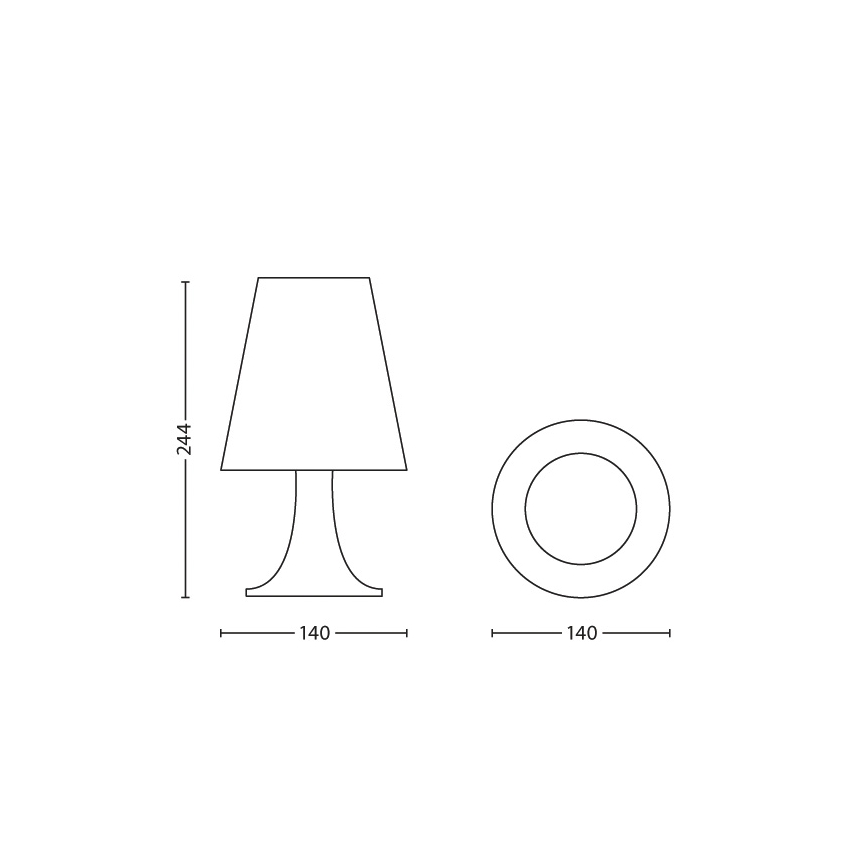 Philips 71795/35/16 - Lampada LED da tavolo per bambini DISNEY FROZEN LED/2,3W/230V