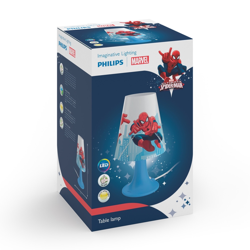 Philips 71795/40/16 - Lampada LED da tavolo per bambini MARVEL SPIDER MAN LED/2,3W/230V