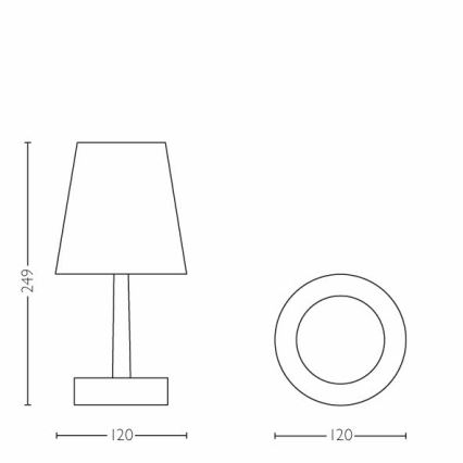 Philips 71796/30/P0 - Lampada da tavolo per bambini LED STAR WARS STORMTROOPER 1xLED/0,57W