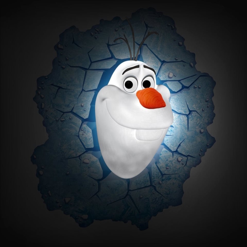Philips 71801/08/16 - Applique a LED 3D per bambini DISNEY FROZEN OLAF LED/3xAA