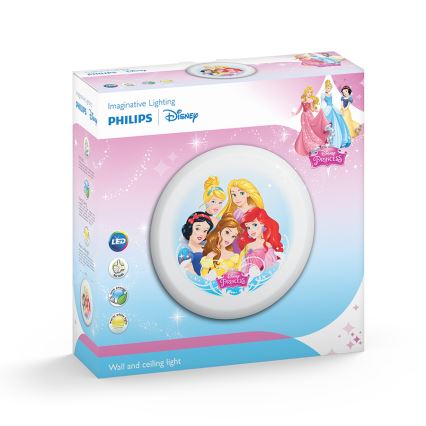 Philips 71884/28/P0 - Applique a LED per bambini DISNEY PRINCESS 4xLED/2,5W/230V