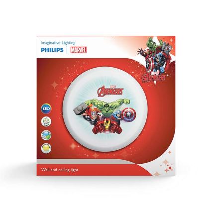 Philips 71884/35/P0 - Applique a LED per bambini MARVEL AVENGERS 4xLED/2,5W/230V