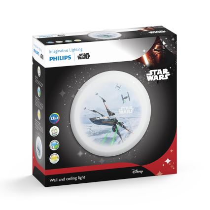 Philips 71884/51/P0 - Applique a LED per bambini STAR WARS 4xLED/2,5W/230V