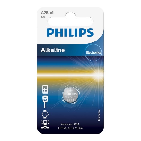 Philips A76/01B - Batteria a bottone alcalina MINICELLS 1,5V 155mAh