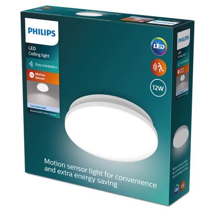 Philips - Lampada da soffitto LED con sensore ACUNA LED/12W/230V 4000K