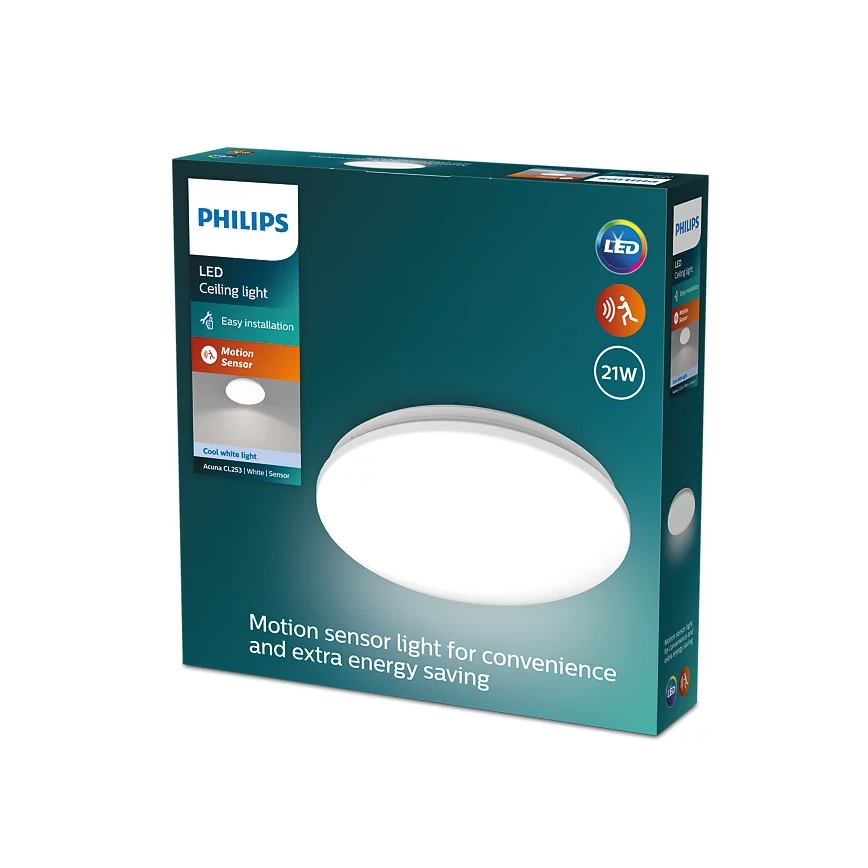 Philips - Lampada da soffitto LED con sensore ACUNA LED/21W/230V 4000K