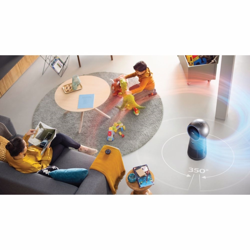 Philips AMF220/15 - Purificatore d'aria, ventilatore e riscaldatore d'aria 3in1 SERIES 2000 230V + telecomando