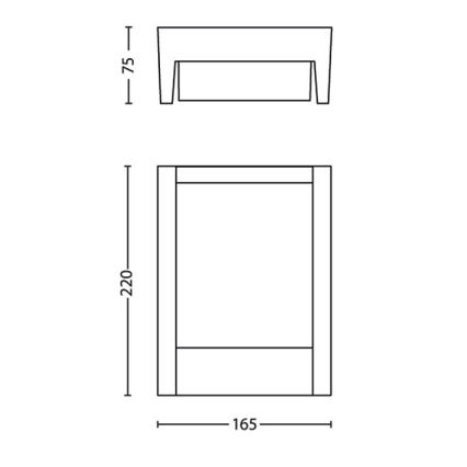 Philips - Applique a LED da esterno LED/3,8W/230V IP44