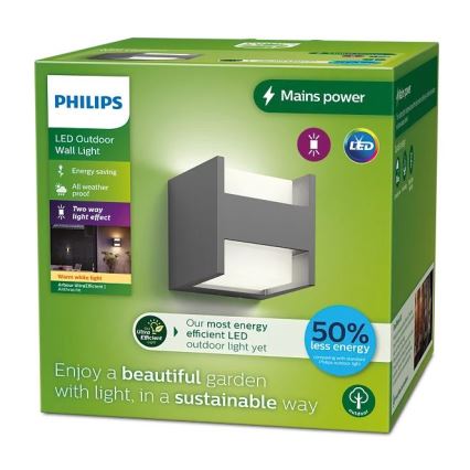 Philips - Applique a LED da esterno ARBOUR LED/3,8W/230V 2700K IP44