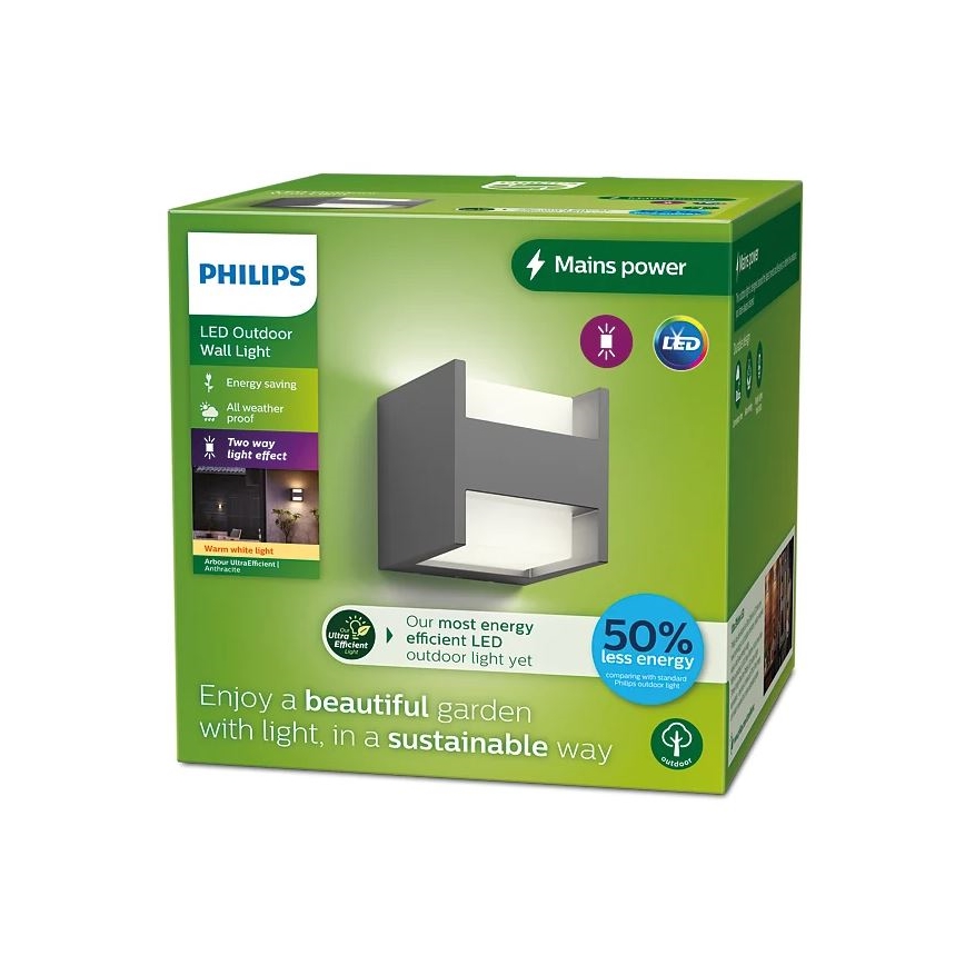 Philips - Applique a LED da esterno ARBOUR LED/3,8W/230V 2700K IP44