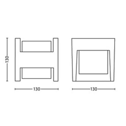 Philips - Applique a LED da esterno ARBOUR LED/3,8W/230V 2700K IP44