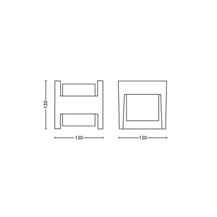 Philips - Applique a LED da esterno ARBOUR LED/3,8W/230V 2700K IP44