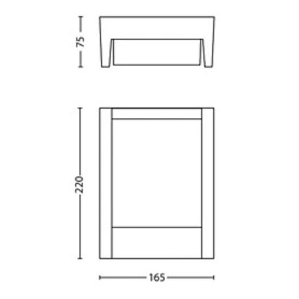 Philips - Applique a LED da esterno ARBOUR LED/3,8W/230V IP44