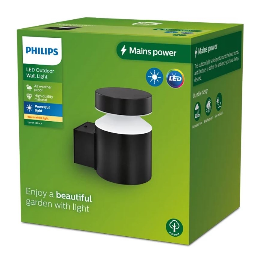 Philips - Applique a LED da esterno LAVEN LED/6W/230V 2700K IP44