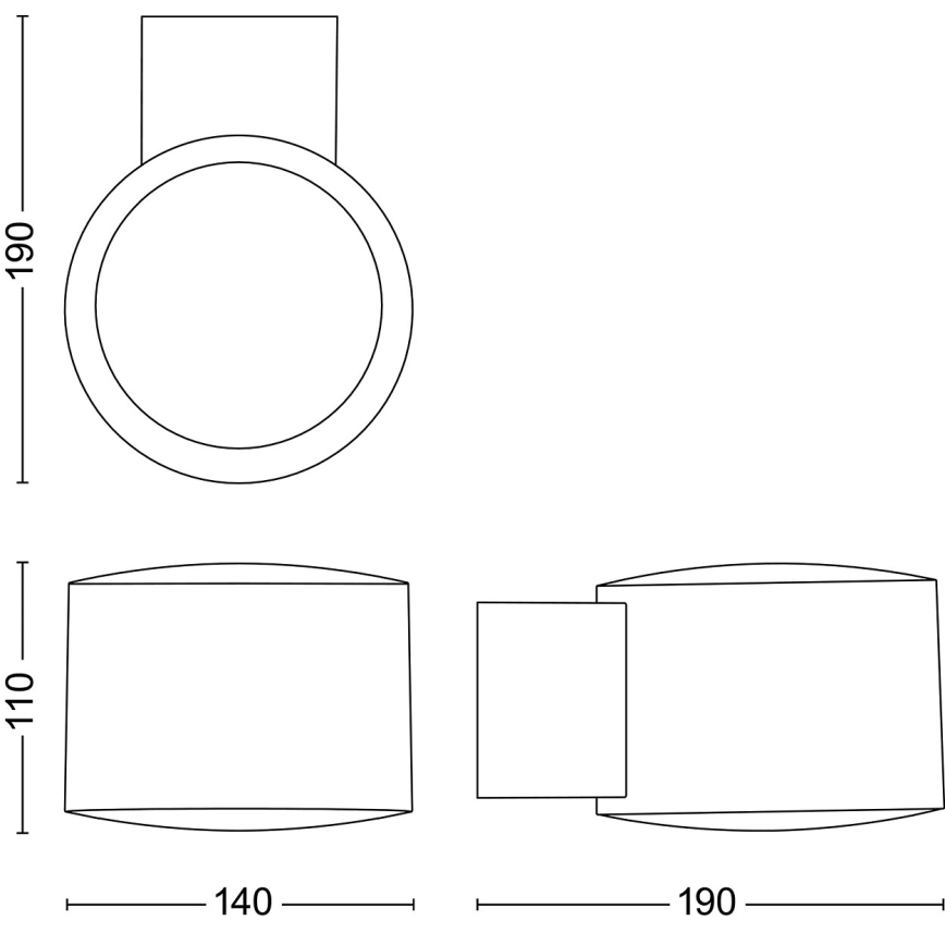 Philips - Applique a LED da esterno OTIS LED/4,3W/230V 2700K IP44